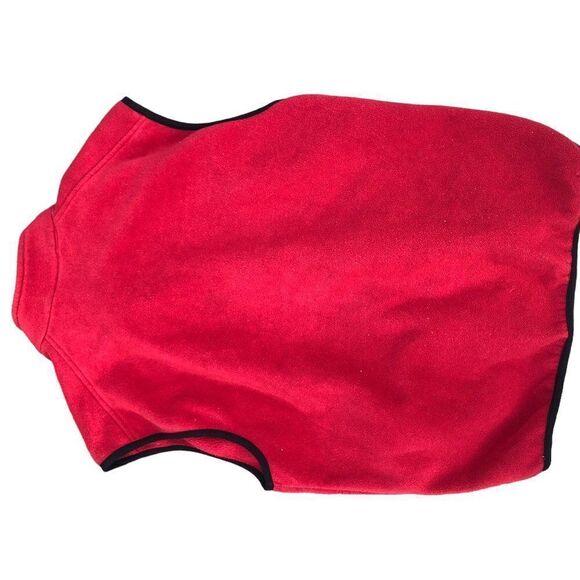 Vintage The North Face Fleece Jacket Vest Red Large - Picture 11 of 12